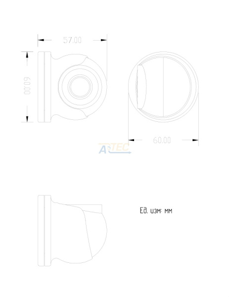 ATEC-H2D-337 HD-видеокамера, 2 Мп, белый